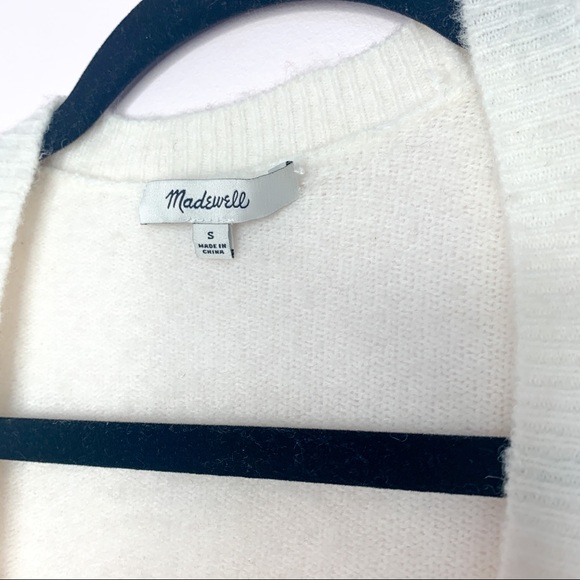 NWOT MadeWell Cream Wrap Pull Over Sweater Small - Picture 3 of 6